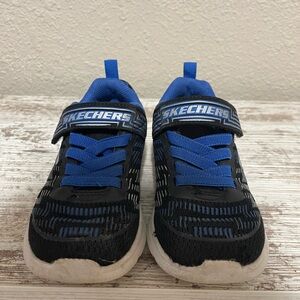Skechers Kids' Black and Blue Athletic Sneakers